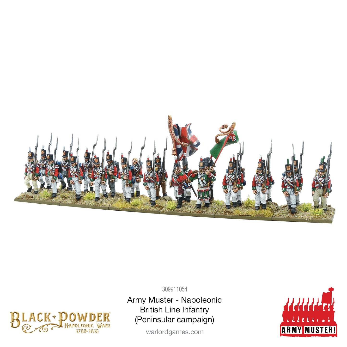 Black Powder: British - Army Muster: Napoleonic British Line Infantry (Peninsular Campaign)
