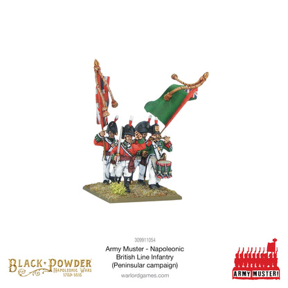 Black Powder: British - Army Muster: Napoleonic British Line Infantry (Peninsular Campaign)