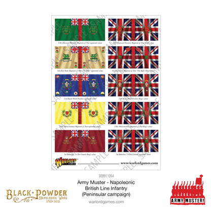 Black Powder: British - Army Muster: Napoleonic British Line Infantry (Peninsular Campaign)