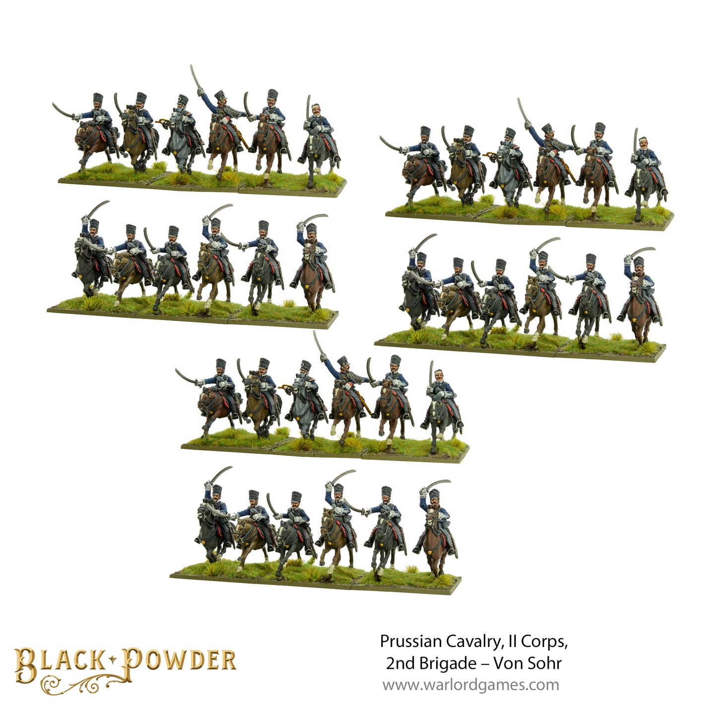 Black Powder: Prussians - Prussian Cavalry, II Corps, 2nd Brigade – Von Sohr