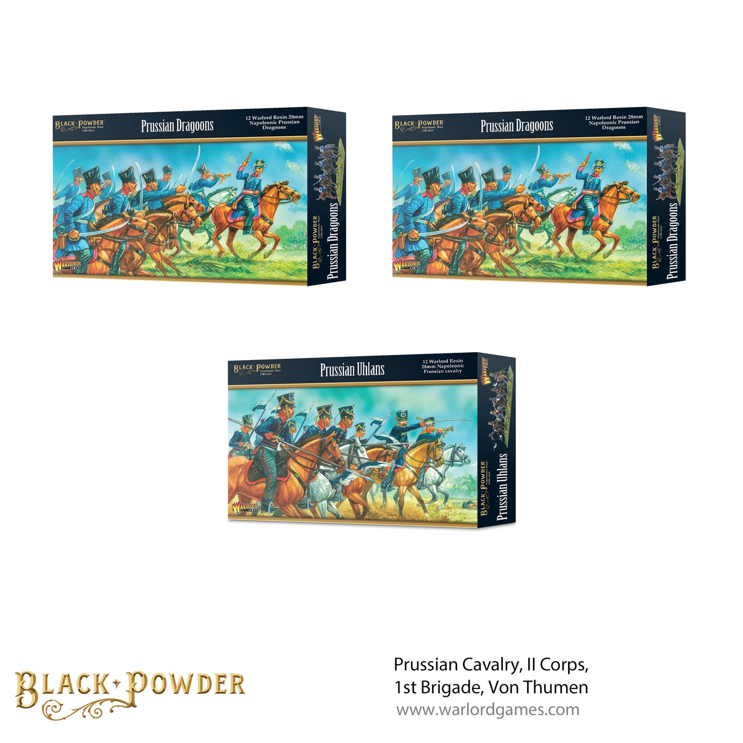 Black Powder: Prussians - Prussian Cavalry, II Corps, 1st Brigade, Von Thumen