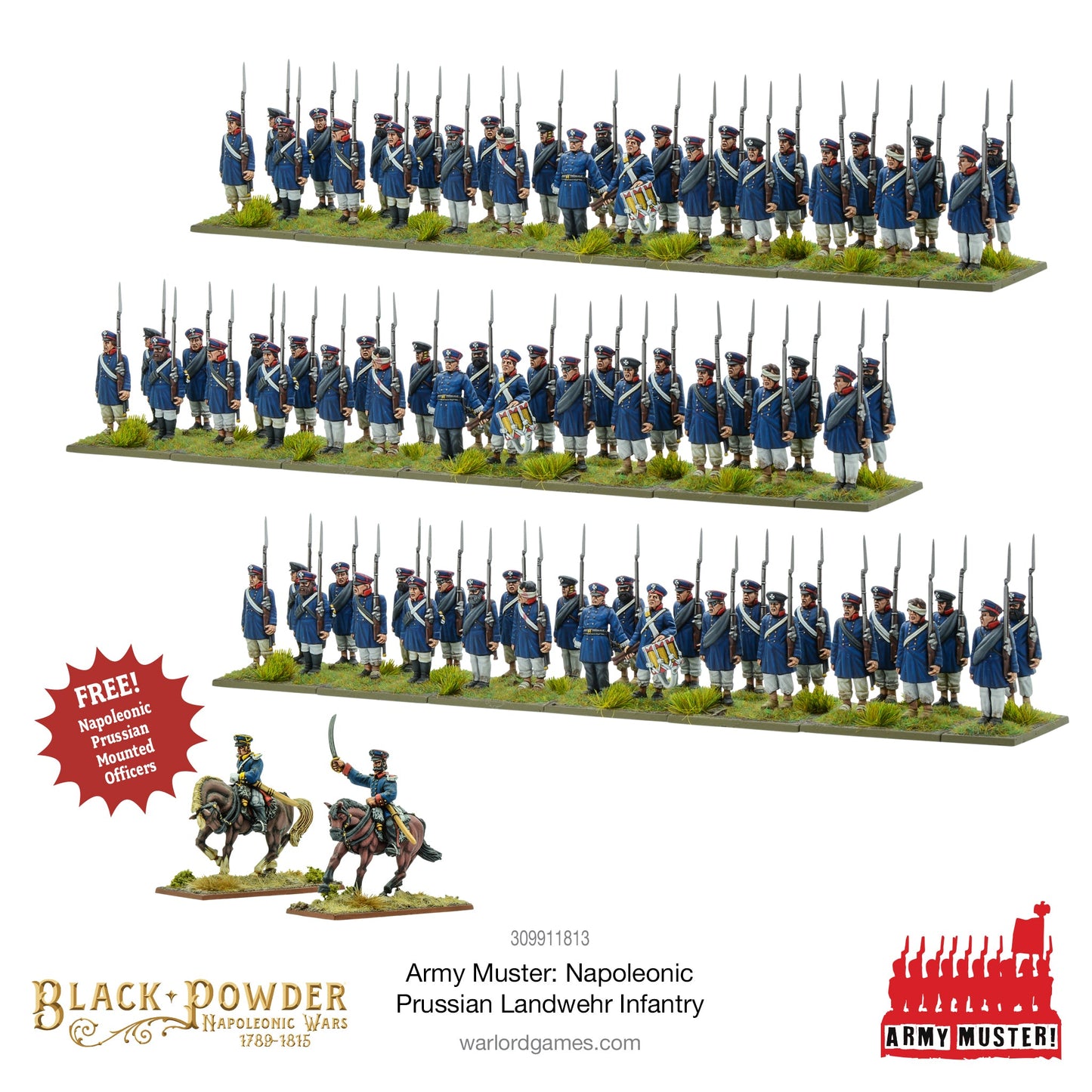 Black Powder: Prussians - Army Muster: Napoleonic Prussian Landwehr Infantry