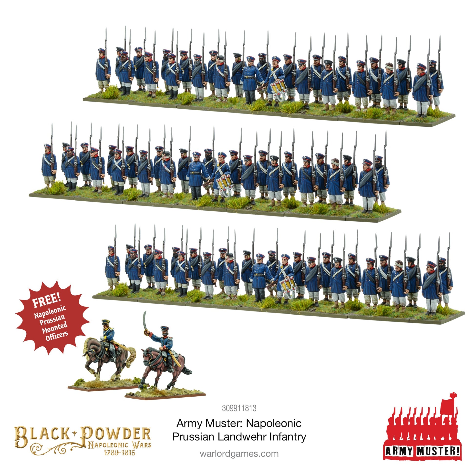 Black Powder: Prussians - Army Muster: Napoleonic Prussian Landwehr Infantry