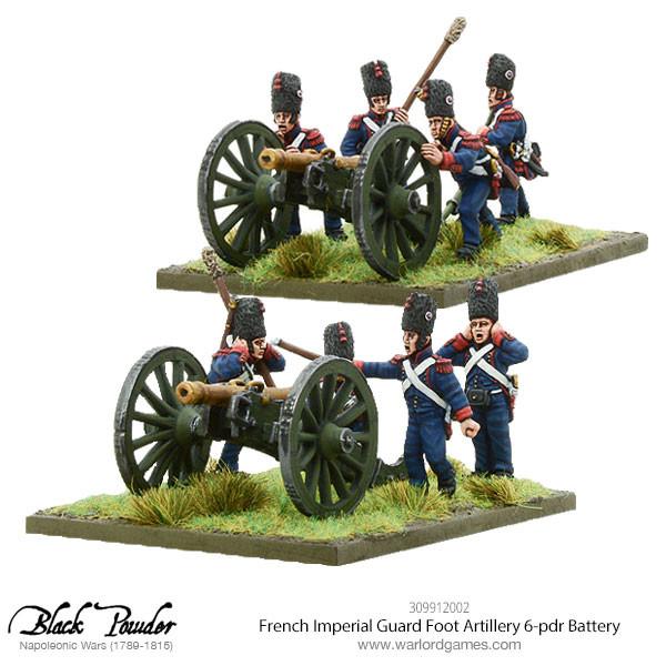 Black Powder: French - Napoleonic French Imperial Guard Foot Artillery 6-pdr Battery