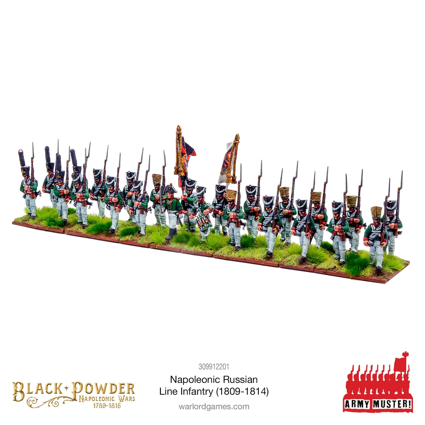 Black Powder: Army Muster: Napoleonic Russian Line Infantry (1809-1814)