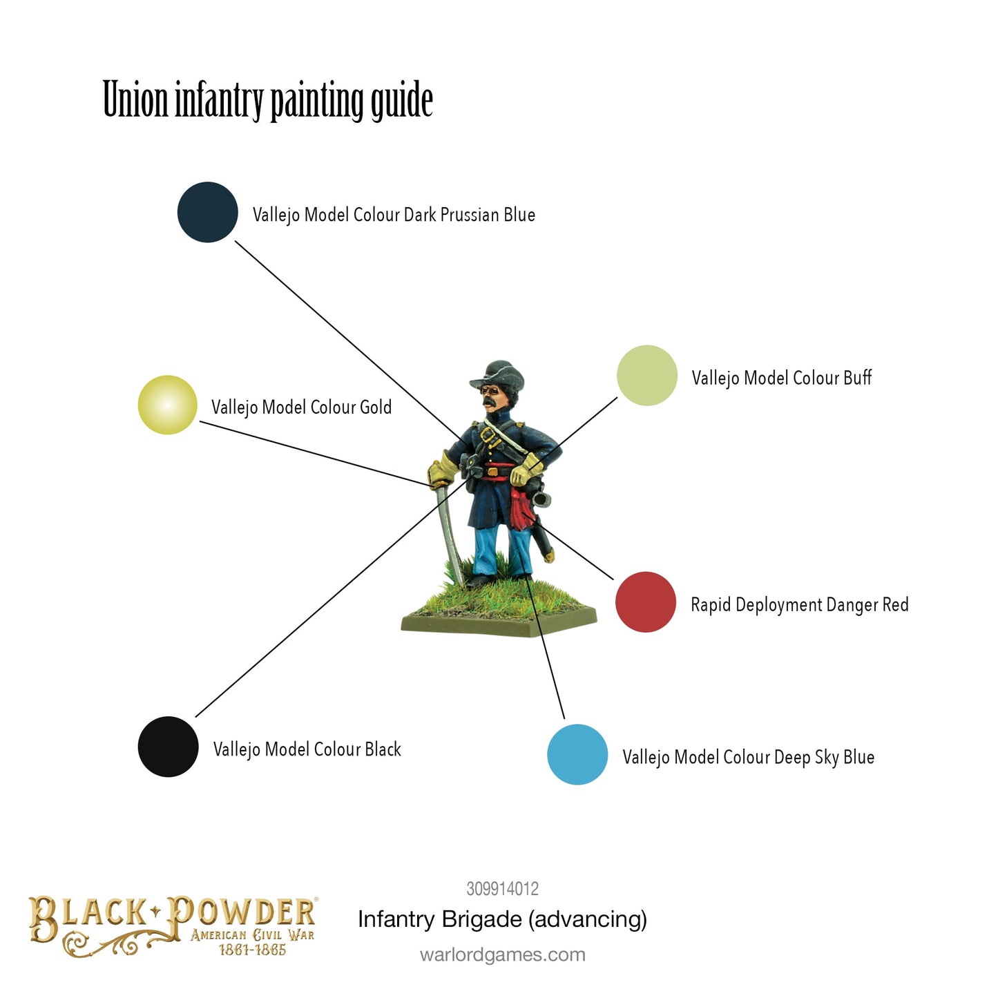 Black Powder: American Civil War Infantry Brigade (Advancing)