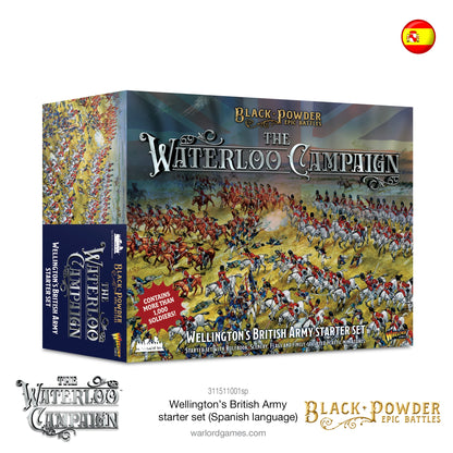 Epic Battles: Waterloo - Battles Waterloo - Wellington's British Army Starter Set (Spanish language)