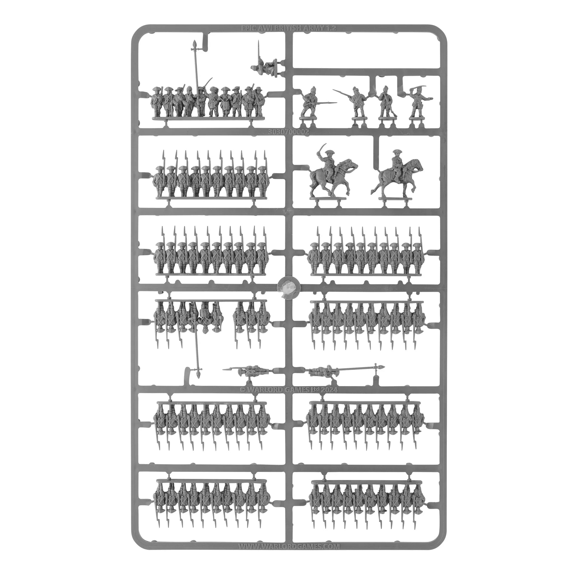 Black Powder: American War of Independence British Army sprue 1.2