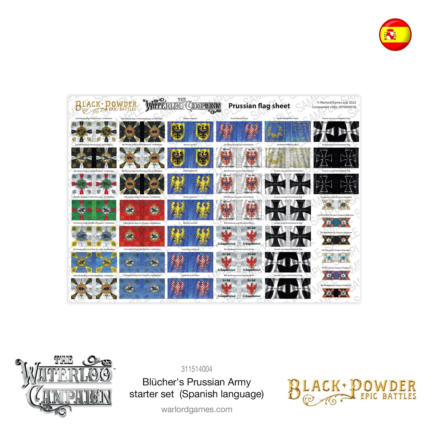 Epic Battles: Waterloo - Battles Waterloo - Blücher's Prussian Army Starter Set (Spanish language)