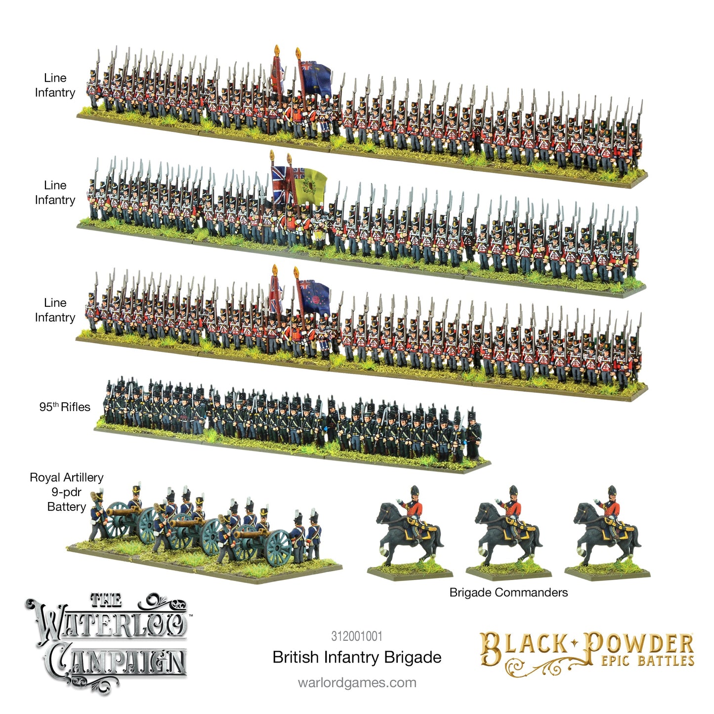 Epic Battles: Waterloo - Battles: Waterloo - British Infantry Brigade