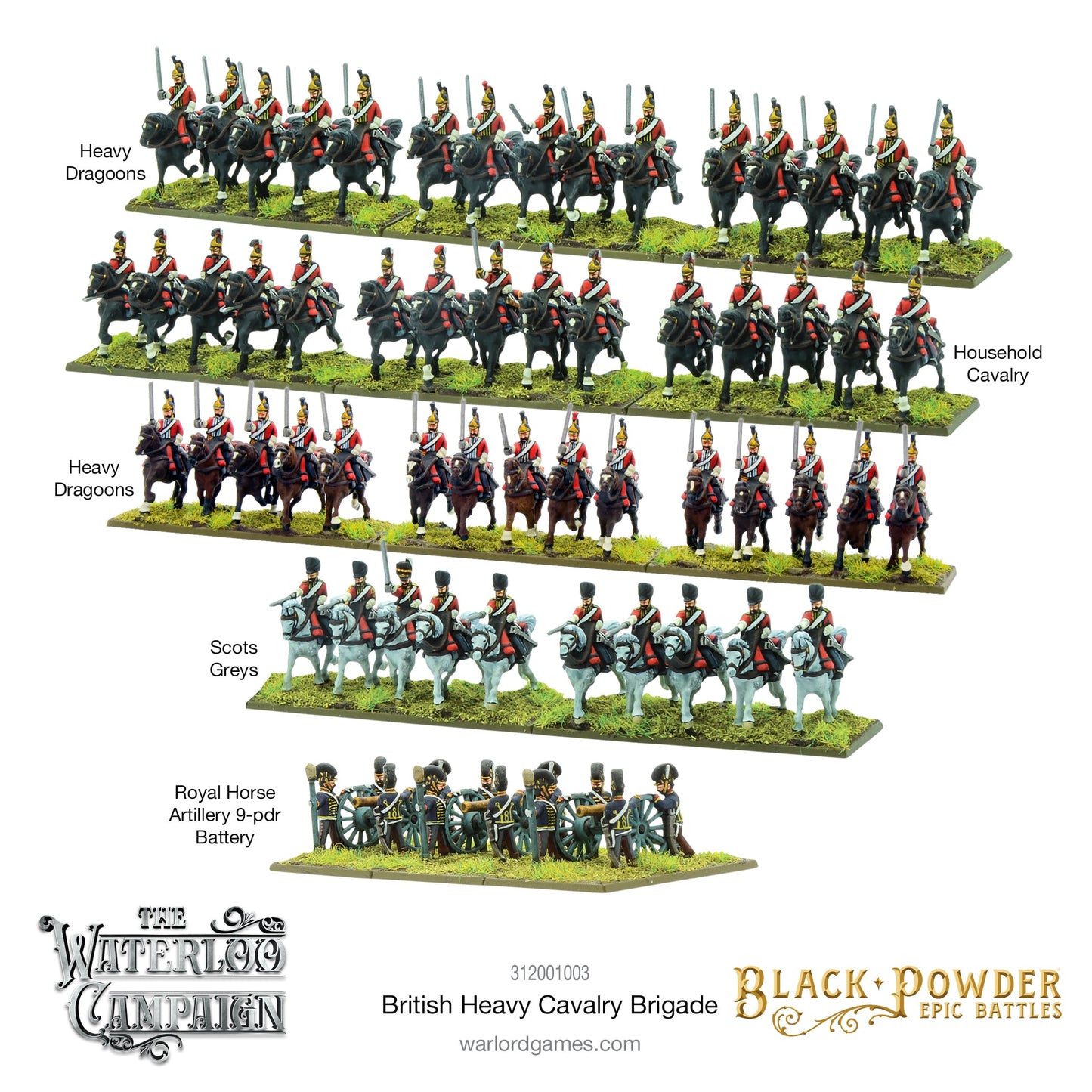 Epic Battles: Waterloo - Battles: Waterloo - British Heavy Cavalry Brigade