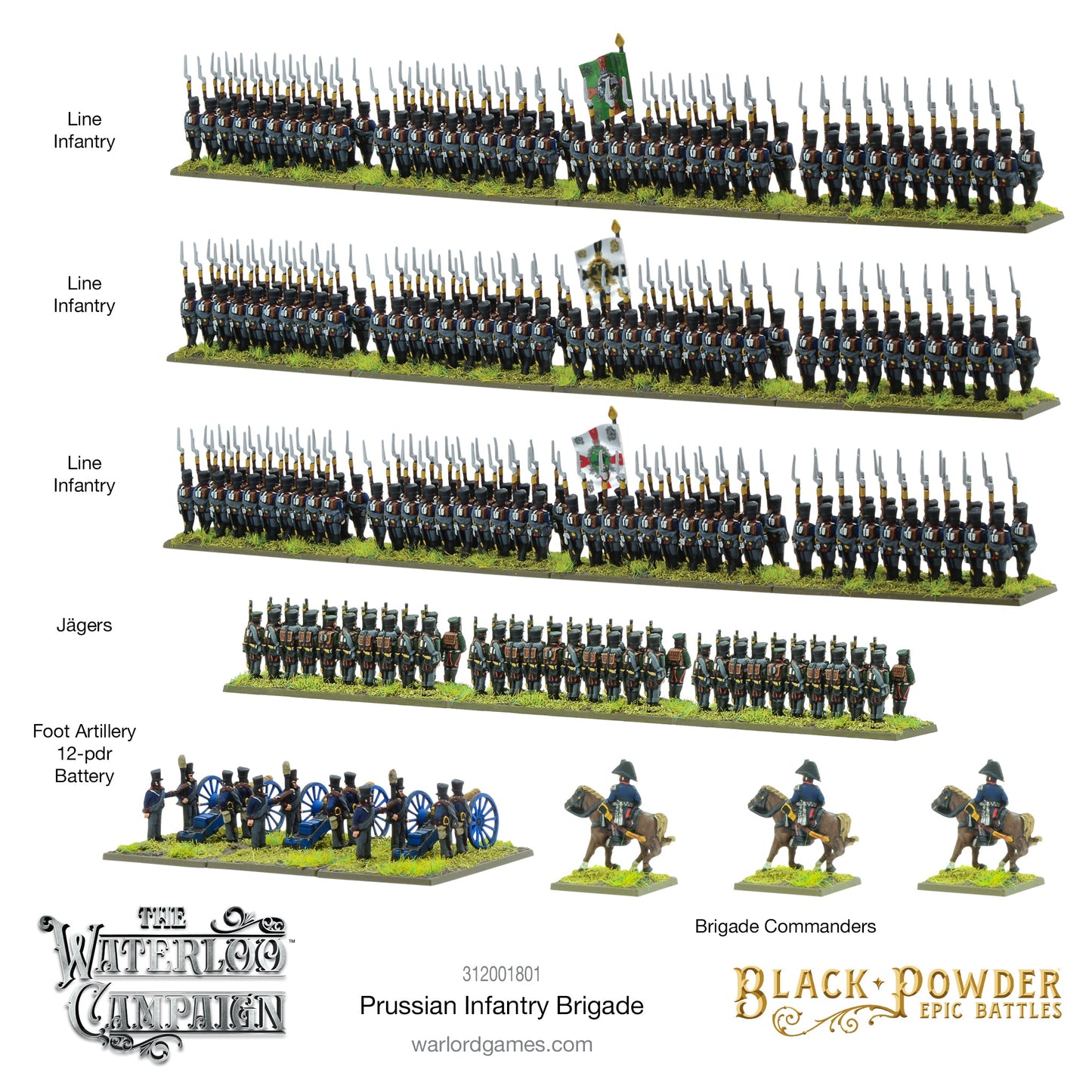 Epic Battles: Waterloo - Battles - Waterloo: Prussian Infantry Brigade