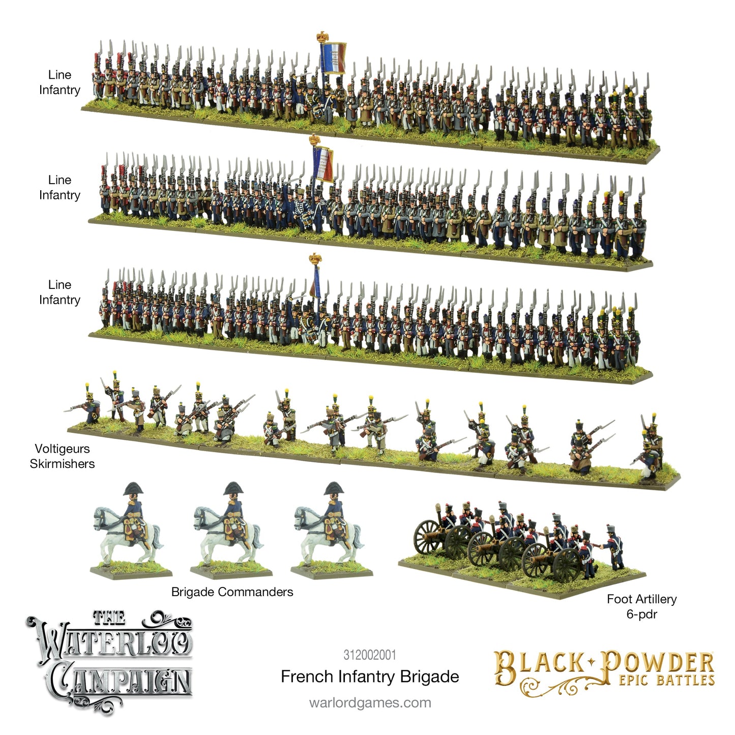 Epic Battles: Waterloo - Battles: Waterloo - French Infantry Brigade