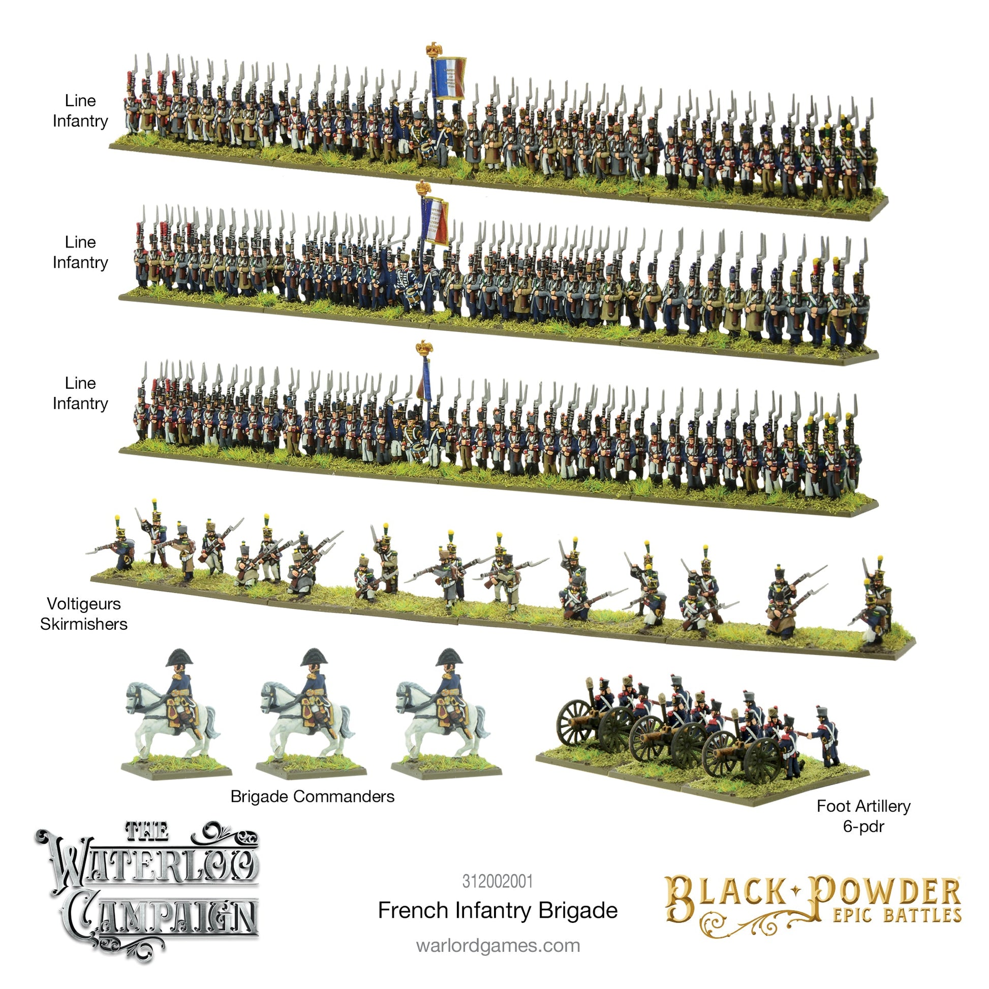 Epic Battles: Waterloo - Battles: Waterloo - French Infantry Brigade