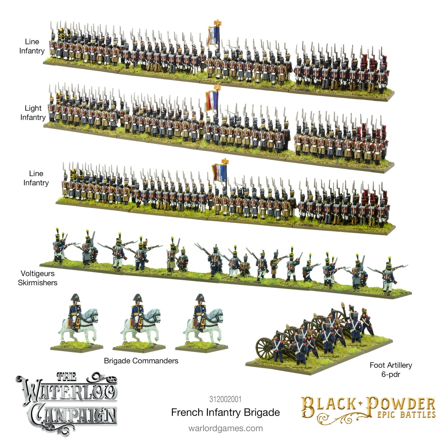 Epic Battles: Waterloo - Battles: Waterloo - French Infantry Brigade