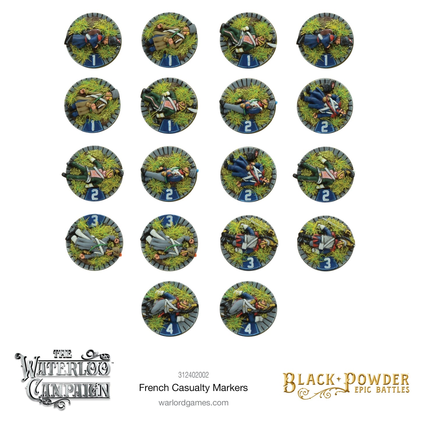 Epic Battles: Waterloo - Battles: Napoleonic French Casualty Markers