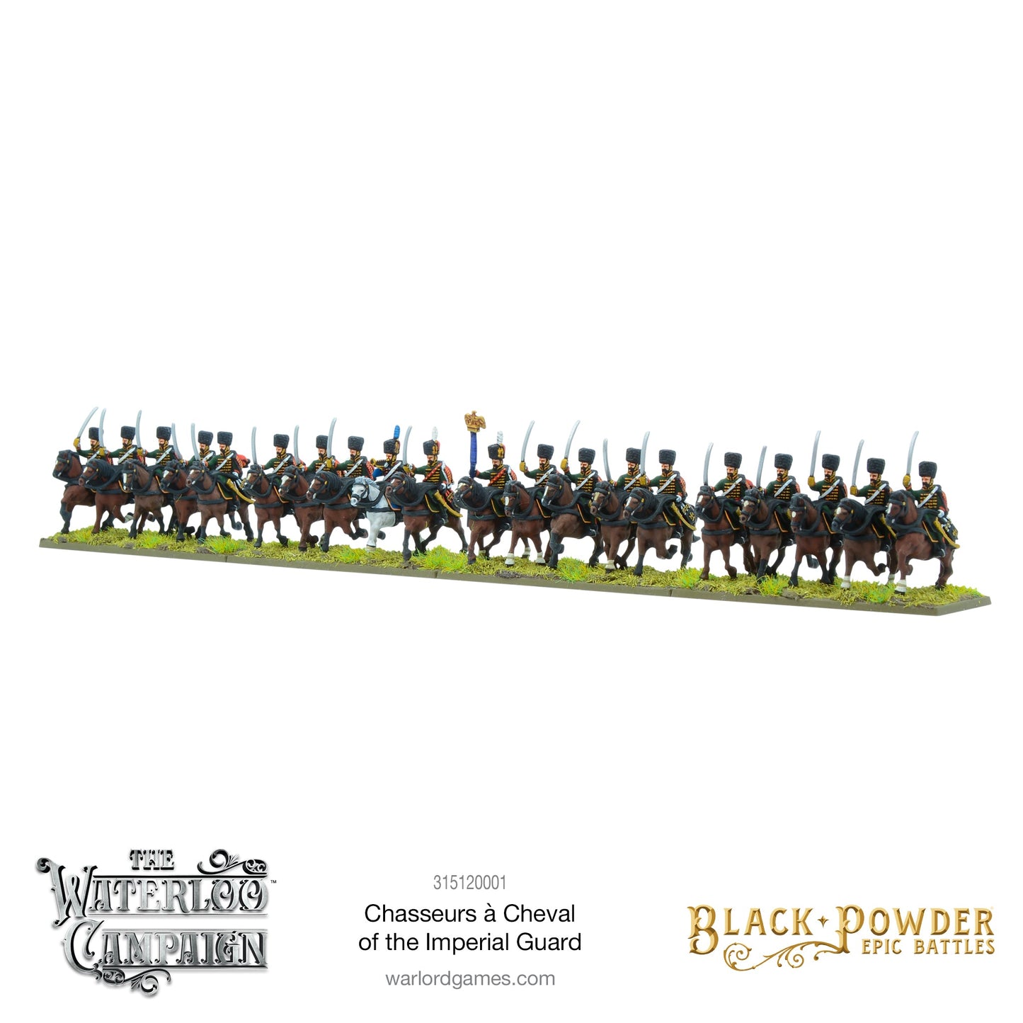 Black Powder: French - Battles: Waterloo - French Chasseurs à Cheval of the Imperial Guard