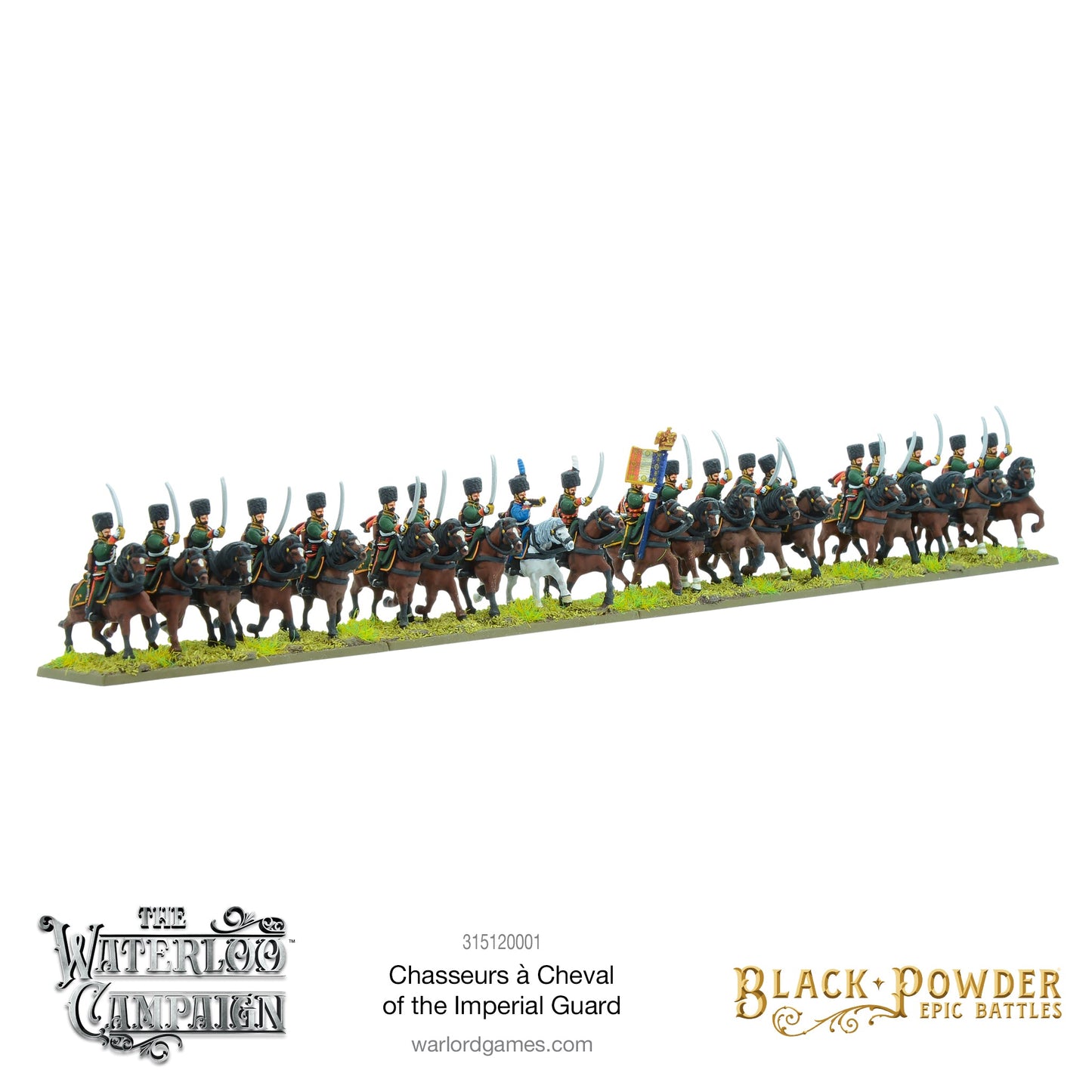 Black Powder: French - Battles: Waterloo - French Chasseurs à Cheval of the Imperial Guard