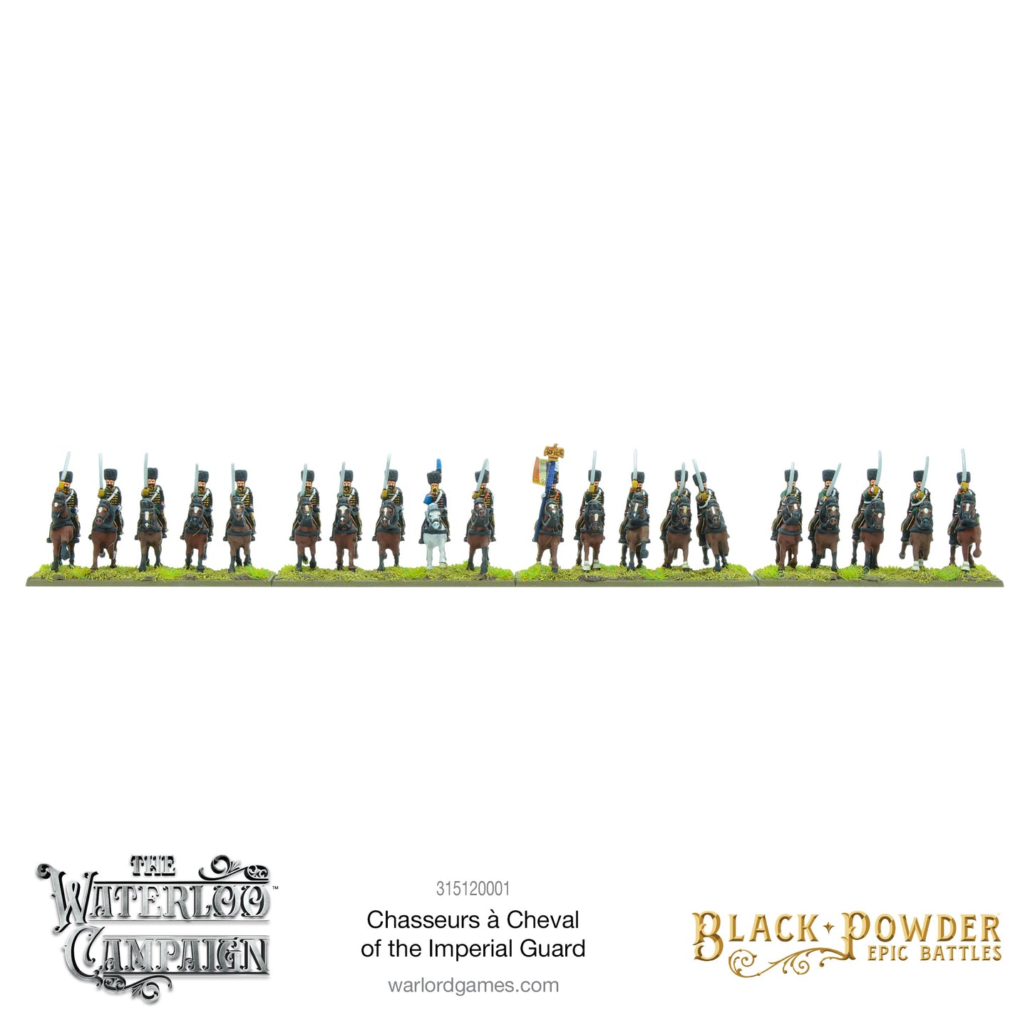 Black Powder: French - Battles: Waterloo - French Chasseurs à Cheval of the Imperial Guard