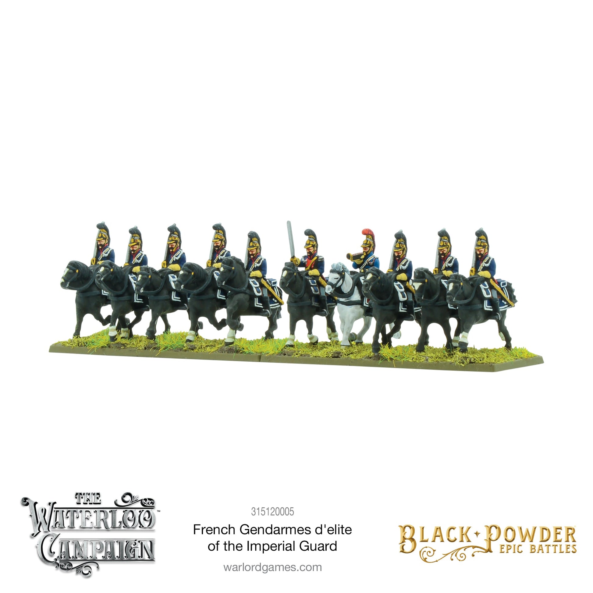 Black Powder: French - Battles: Waterloo - French Gendarmes d'elite of the Imperial Guard