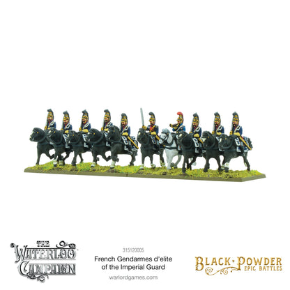Black Powder: French - Battles: Waterloo - French Gendarmes d'elite of the Imperial Guard