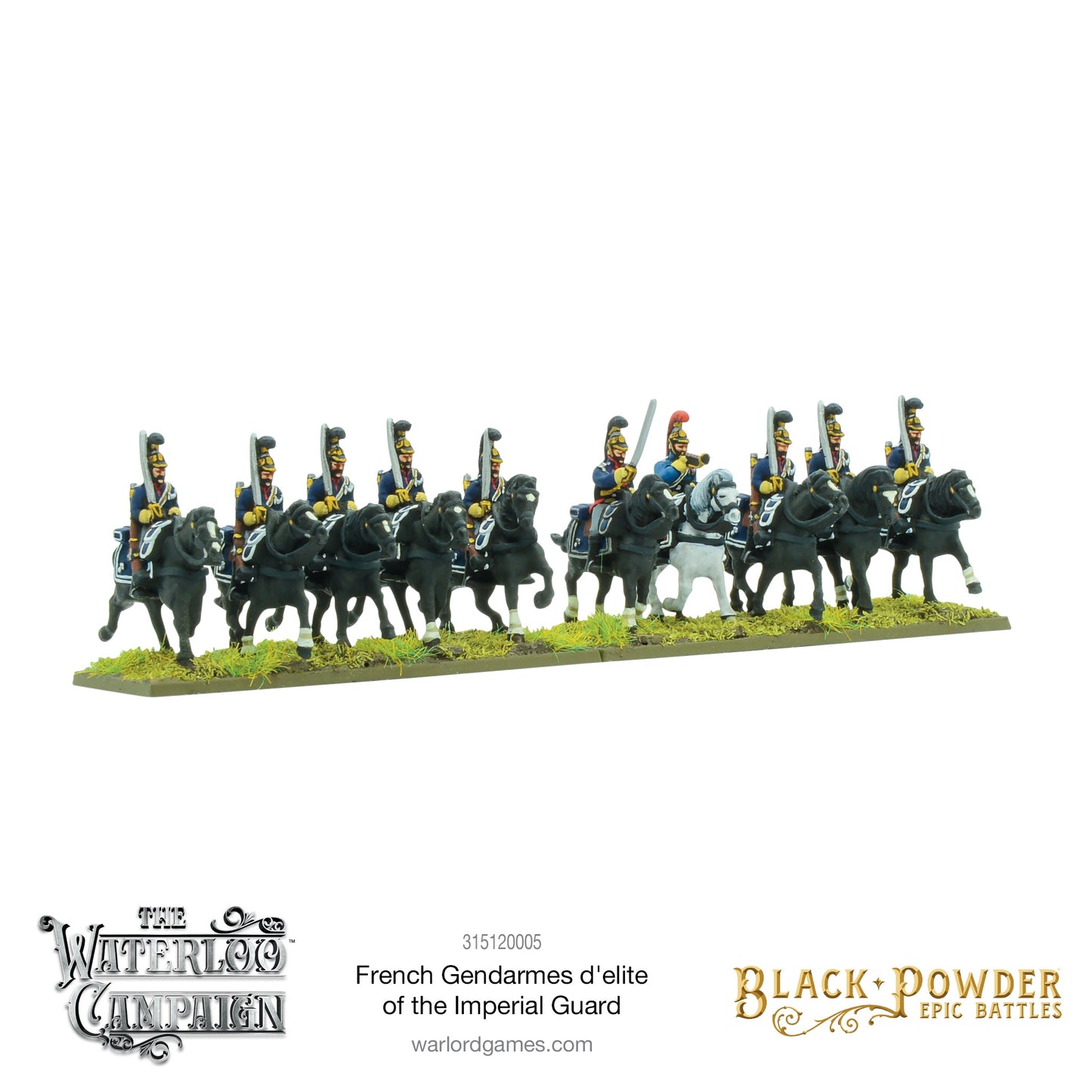 Black Powder: French - Battles: Waterloo - French Gendarmes d'elite of the Imperial Guard
