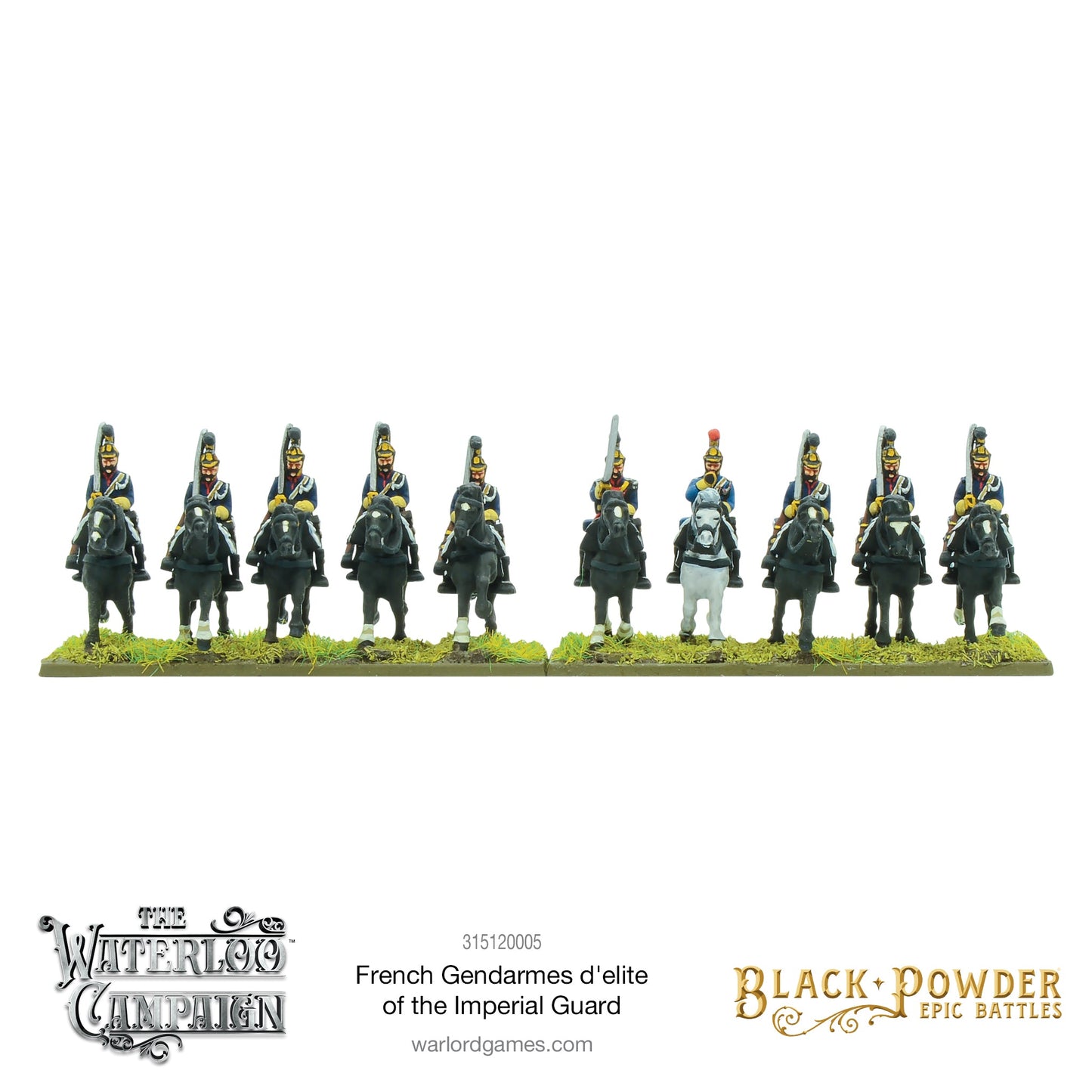 Black Powder: French - Battles: Waterloo - French Gendarmes d'elite of the Imperial Guard