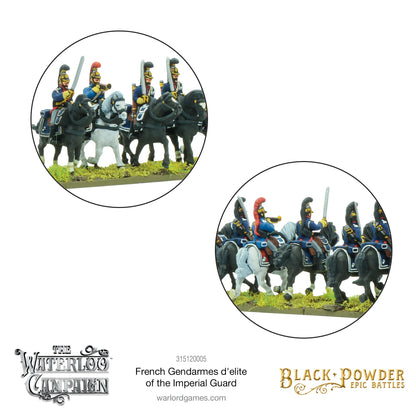 Black Powder: French - Battles: Waterloo - French Gendarmes d'elite of the Imperial Guard