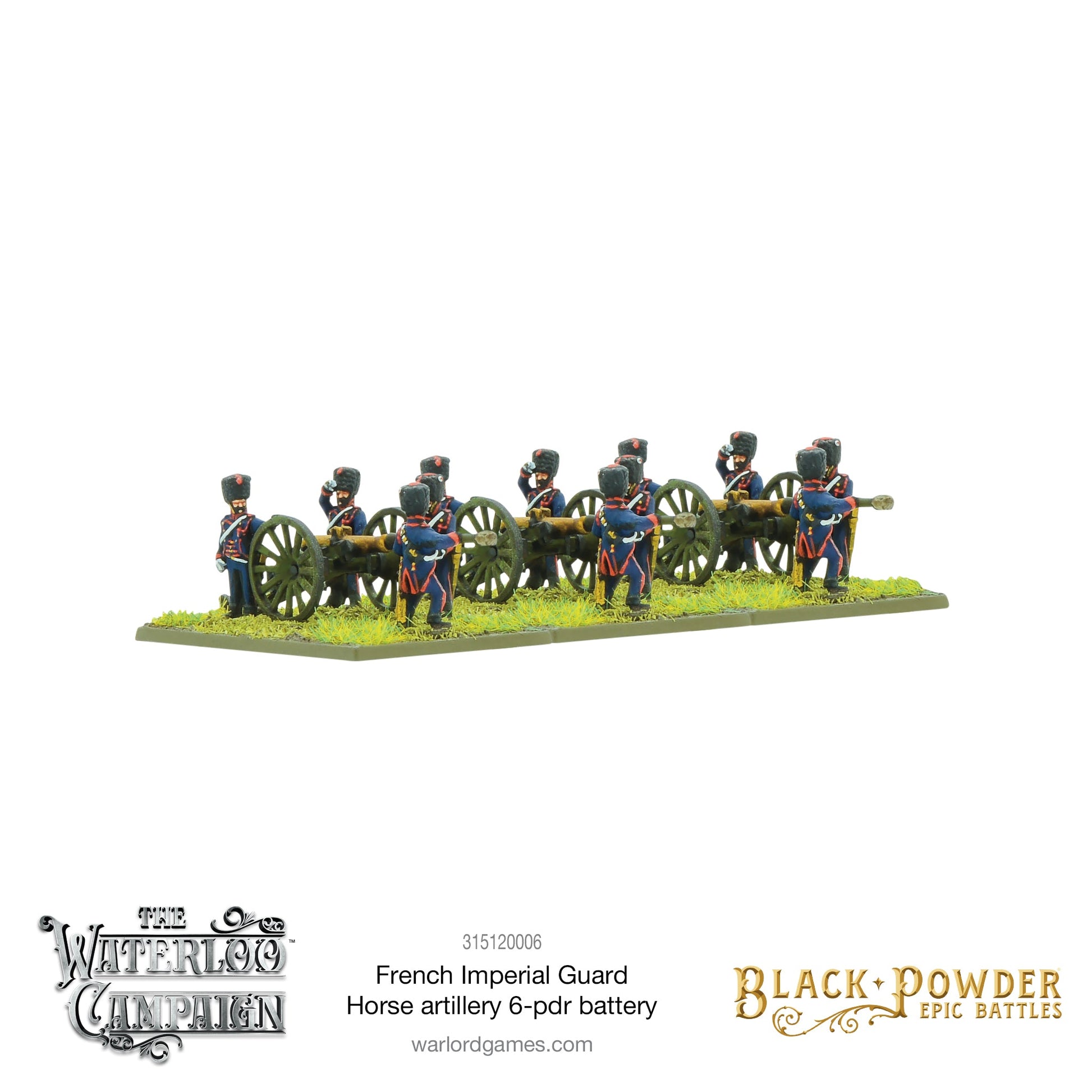 Black Powder: French - Battles: Waterloo - French Imperial Guard Horse artillery 6-pdr battery