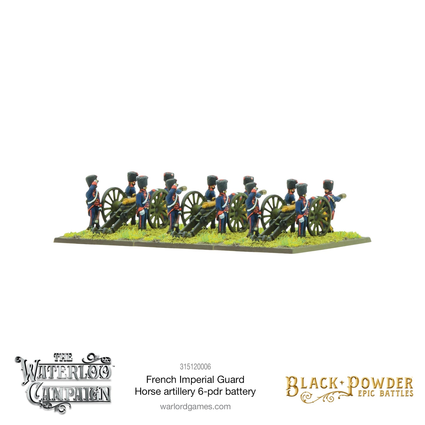 Black Powder: French - Battles: Waterloo - French Imperial Guard Horse artillery 6-pdr battery