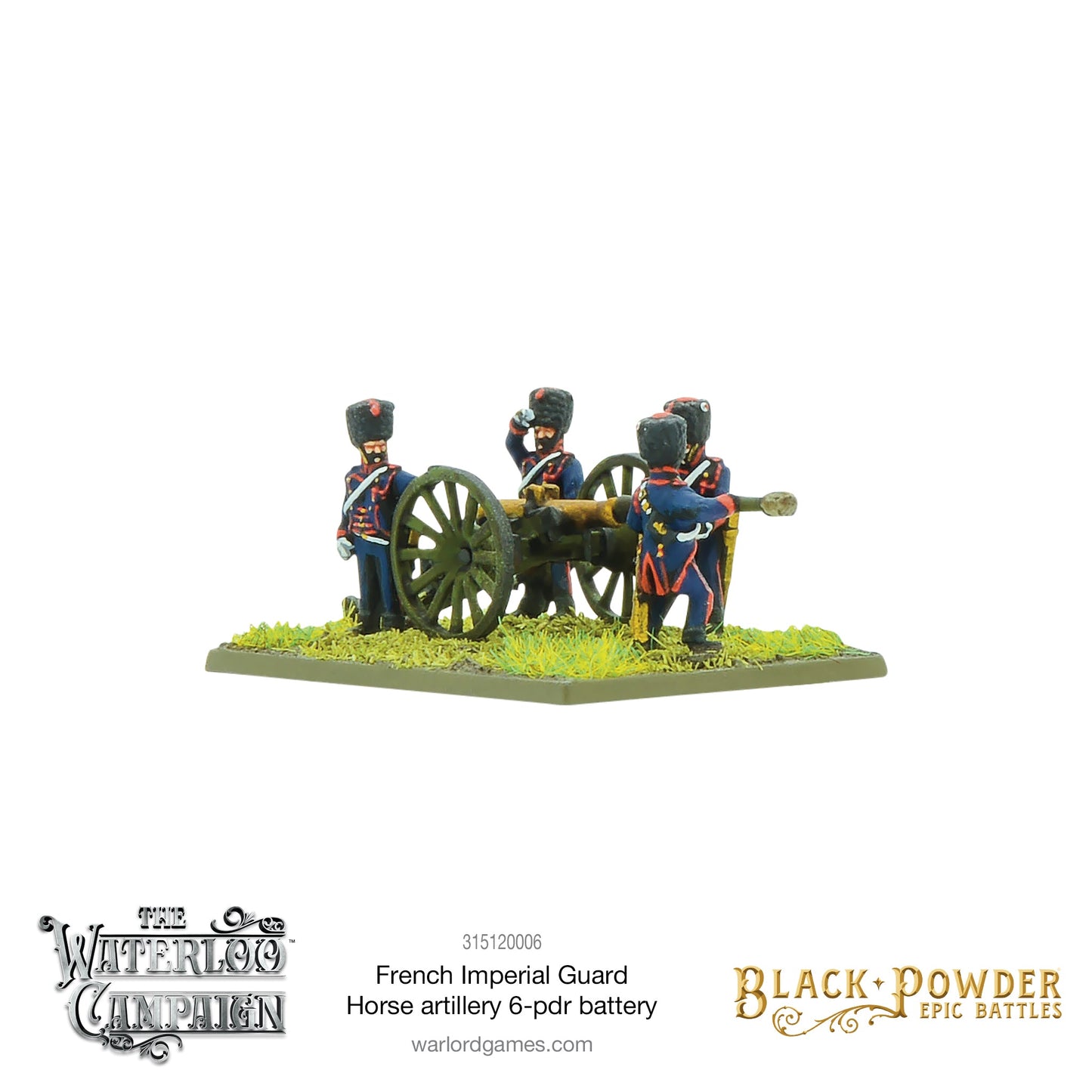 Black Powder: French - Battles: Waterloo - French Imperial Guard Horse artillery 6-pdr battery
