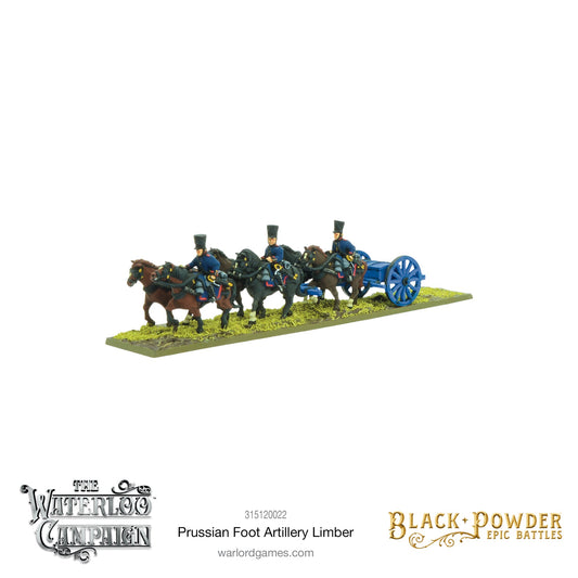 Epic Battles: Waterloo - Battles: Napoleonic Prussian Foot Artillery Limber