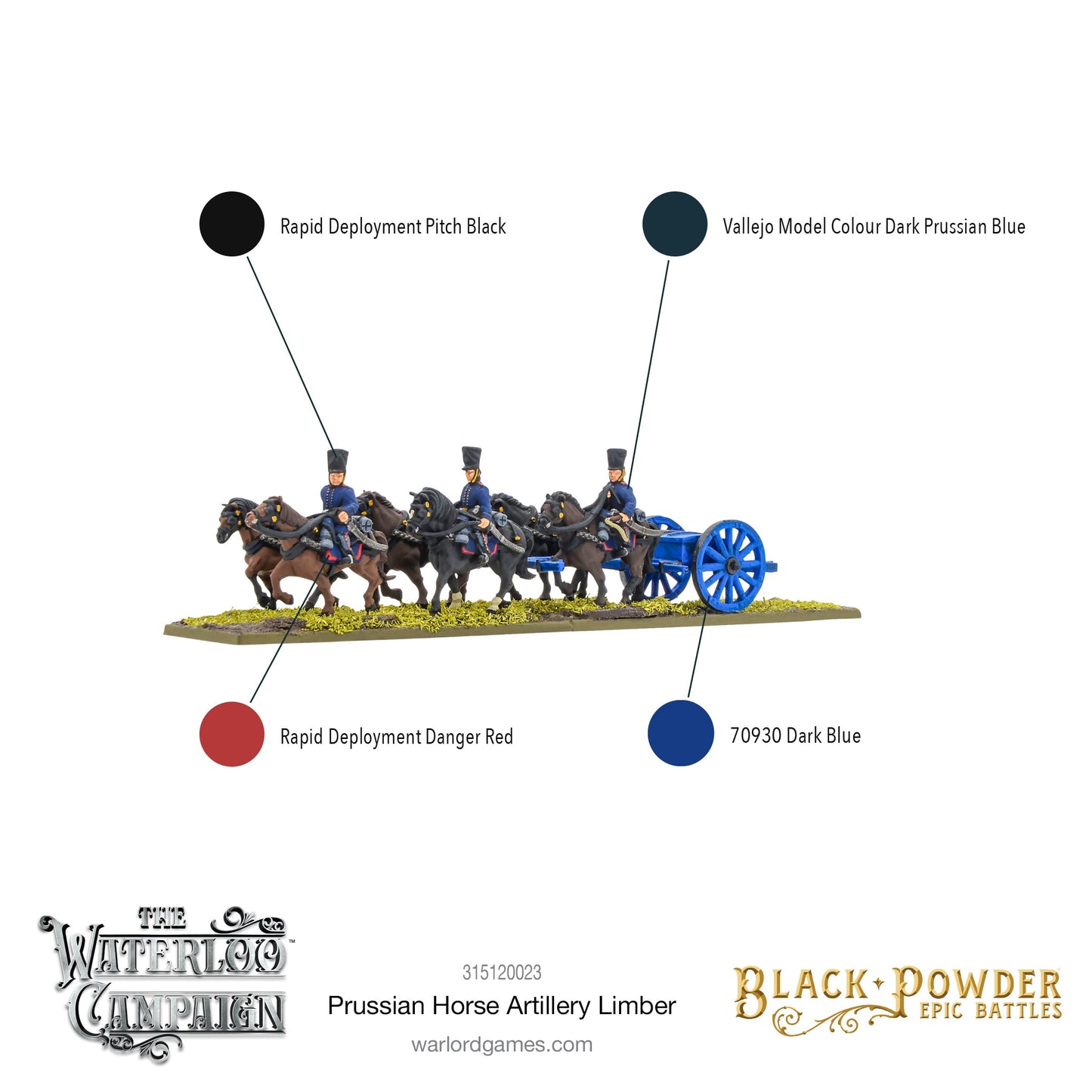 Epic Battles: Waterloo - Battles: Napoleonic Prussian Horse Artillery Limber
