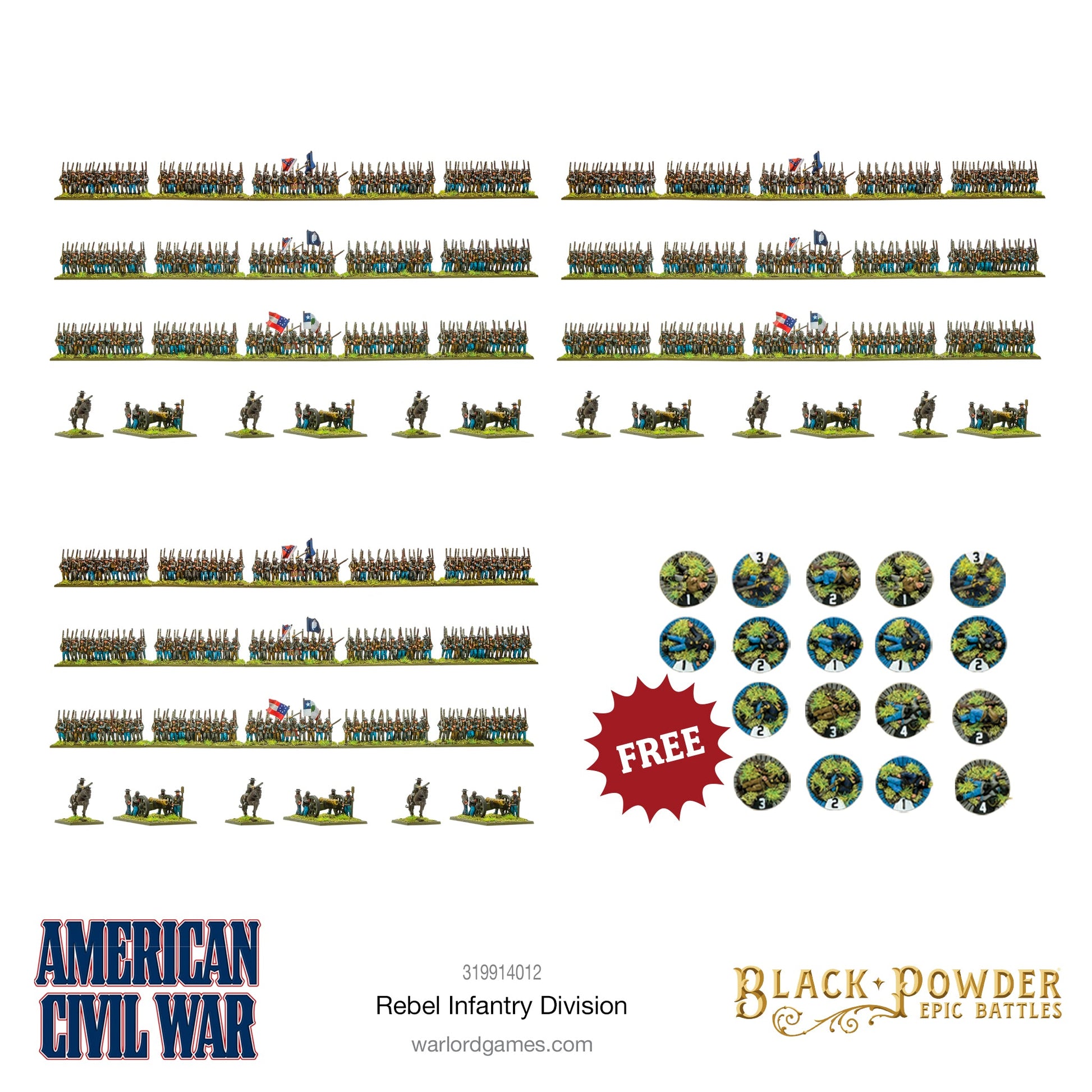 Epic Battles: American Civil War - Battles - American Civil War Rebel Infantry Division
