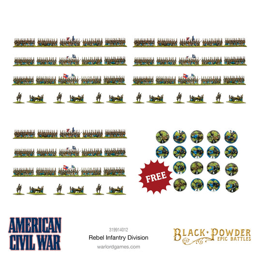 Epic Battles: American Civil War - Battles - American Civil War Rebel Infantry Division