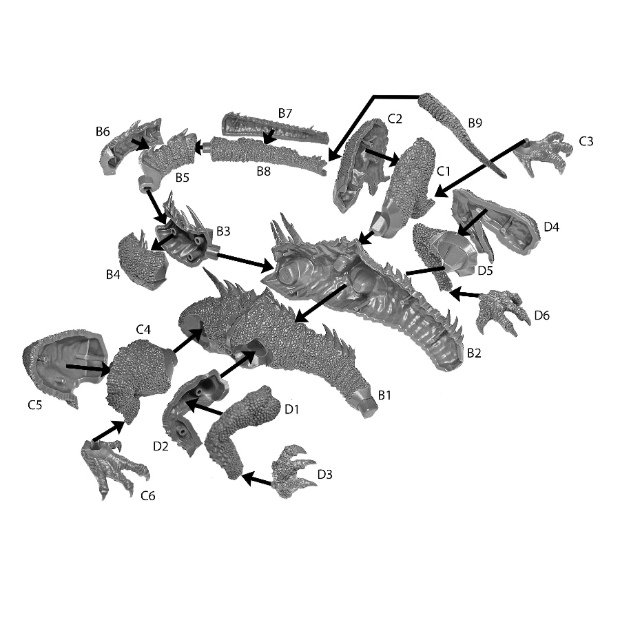 Warlords of Erehwon: Argloth Rivelwyr Destroyer of Empires - Fantasy Dragon