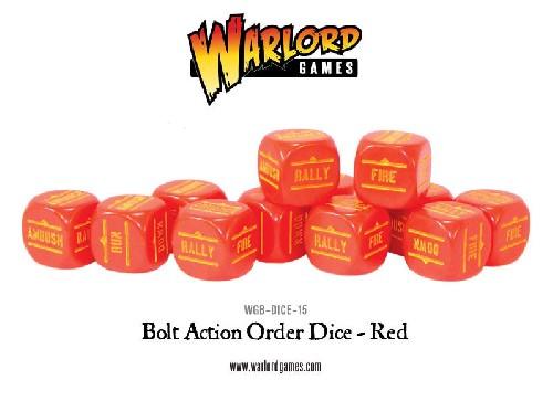 Bolt Action: Orders Dice pack - Red