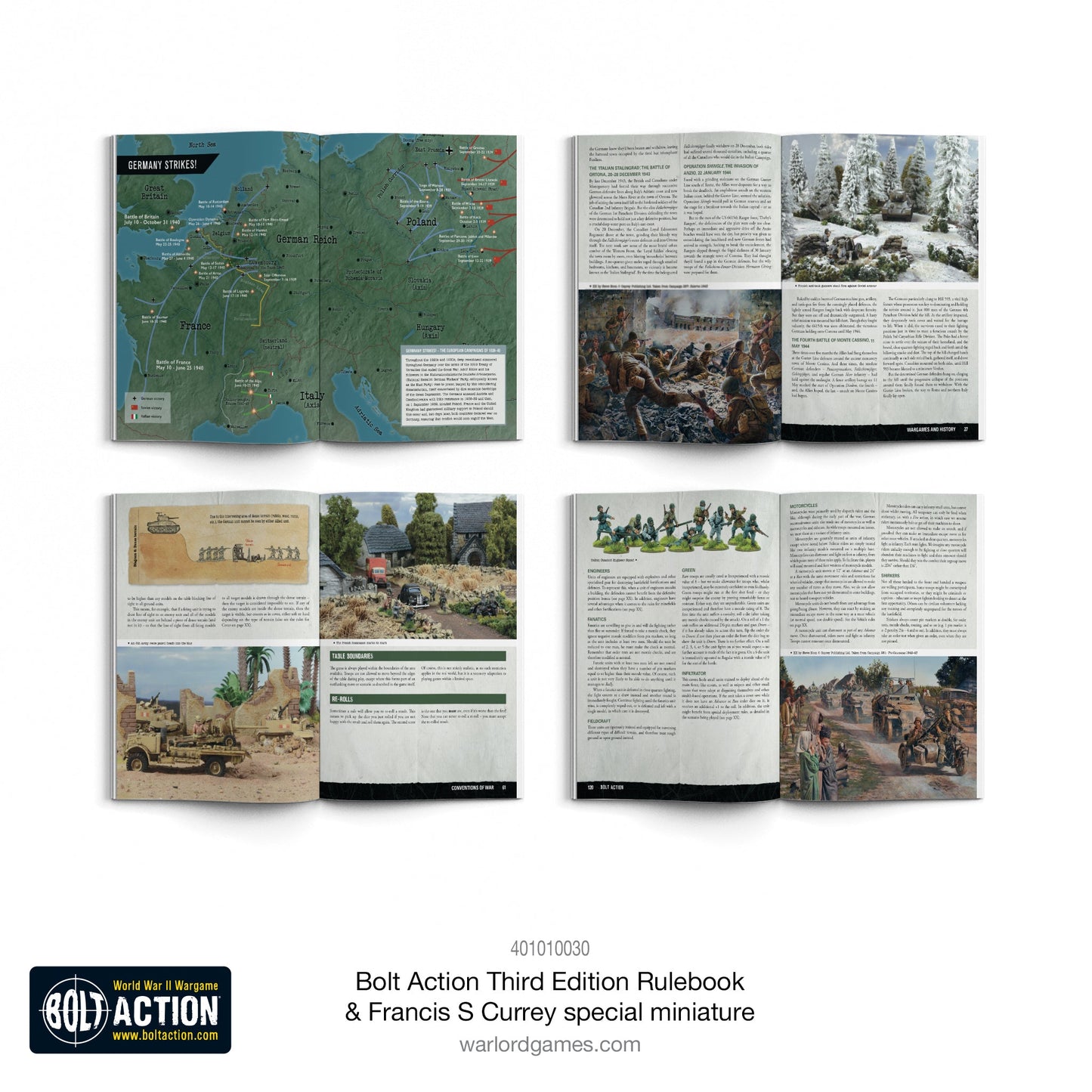 Achtung Panzer!: British Tanks - Third Edition Rulebook with Francis S. Currey Special Miniature