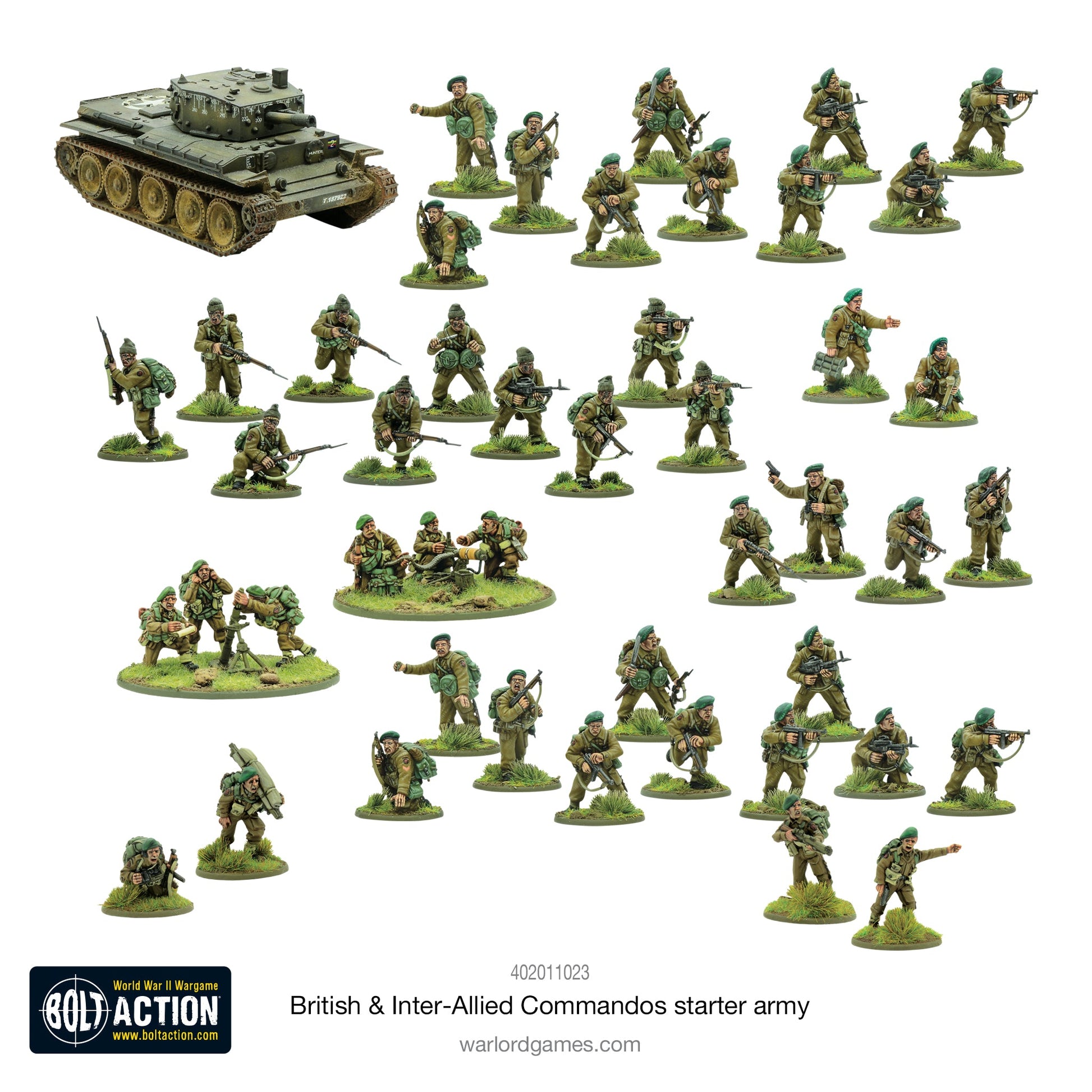 Bolt Action: Churchill's Gangsters (British & Inter-Allied Commandos) starter army