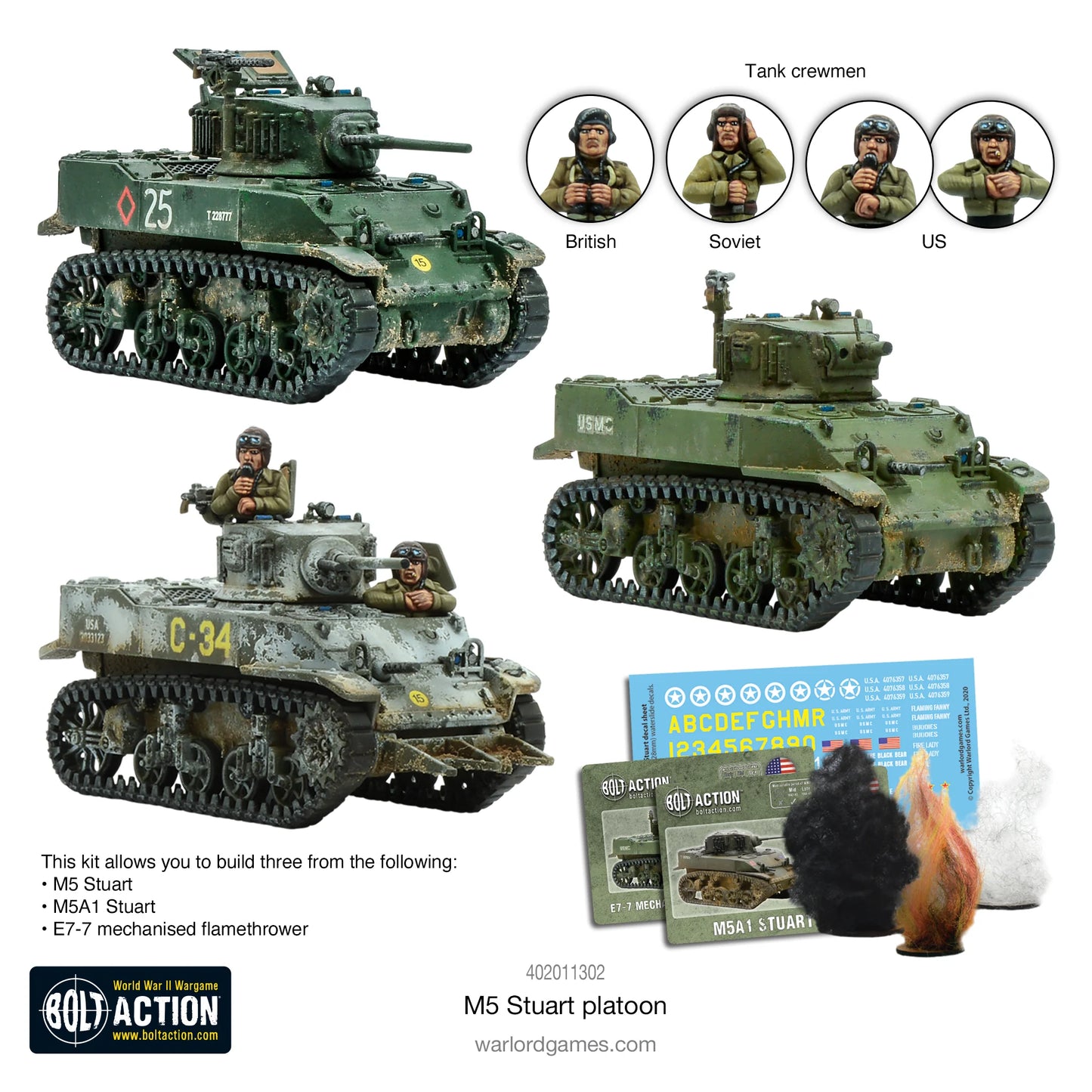 M5 Stuart platoon