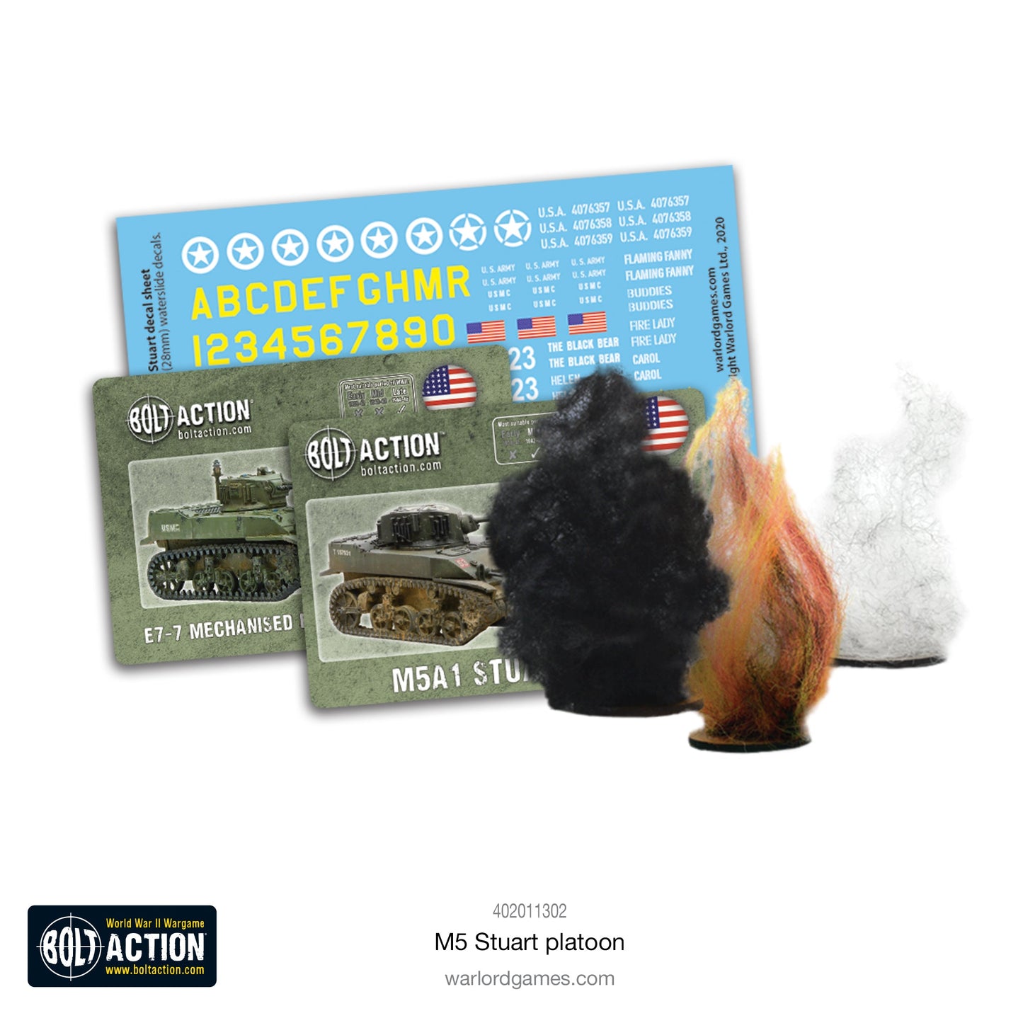 Achtung Panzer!: British Tanks - M5 Stuart Platoon