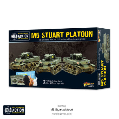 Achtung Panzer!: British Tanks - M5 Stuart Platoon