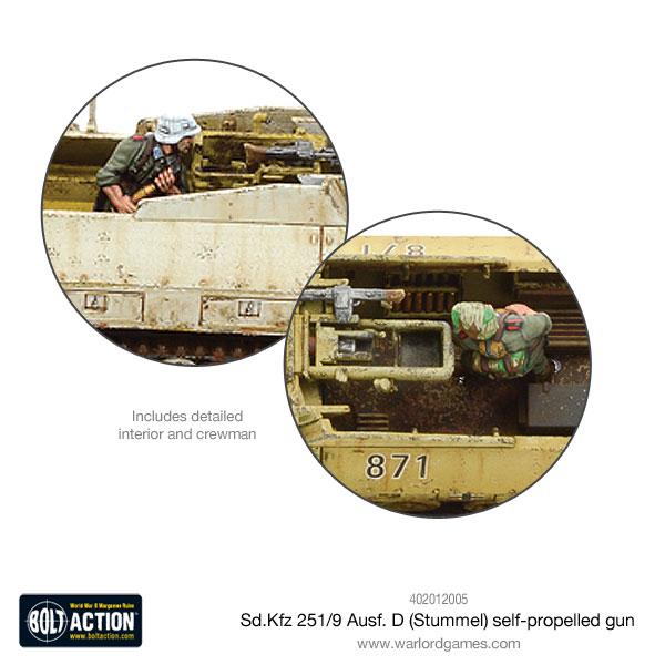 Bolt Action: German - Sd.Kfz 251/9 Ausf D (Stummel) half-track