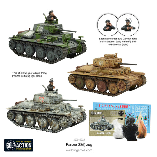 Bolt Action: German - Panzer 38(t) Zug