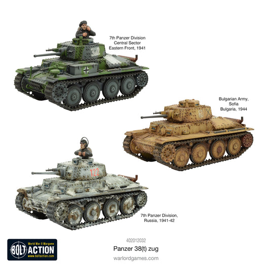 Bolt Action: German - Panzer 38(t) Zug