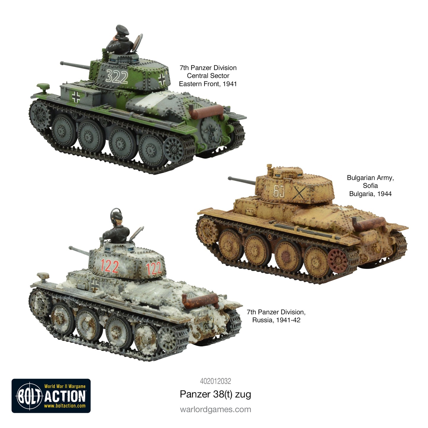 Bolt Action: German - Panzer 38(t) Zug