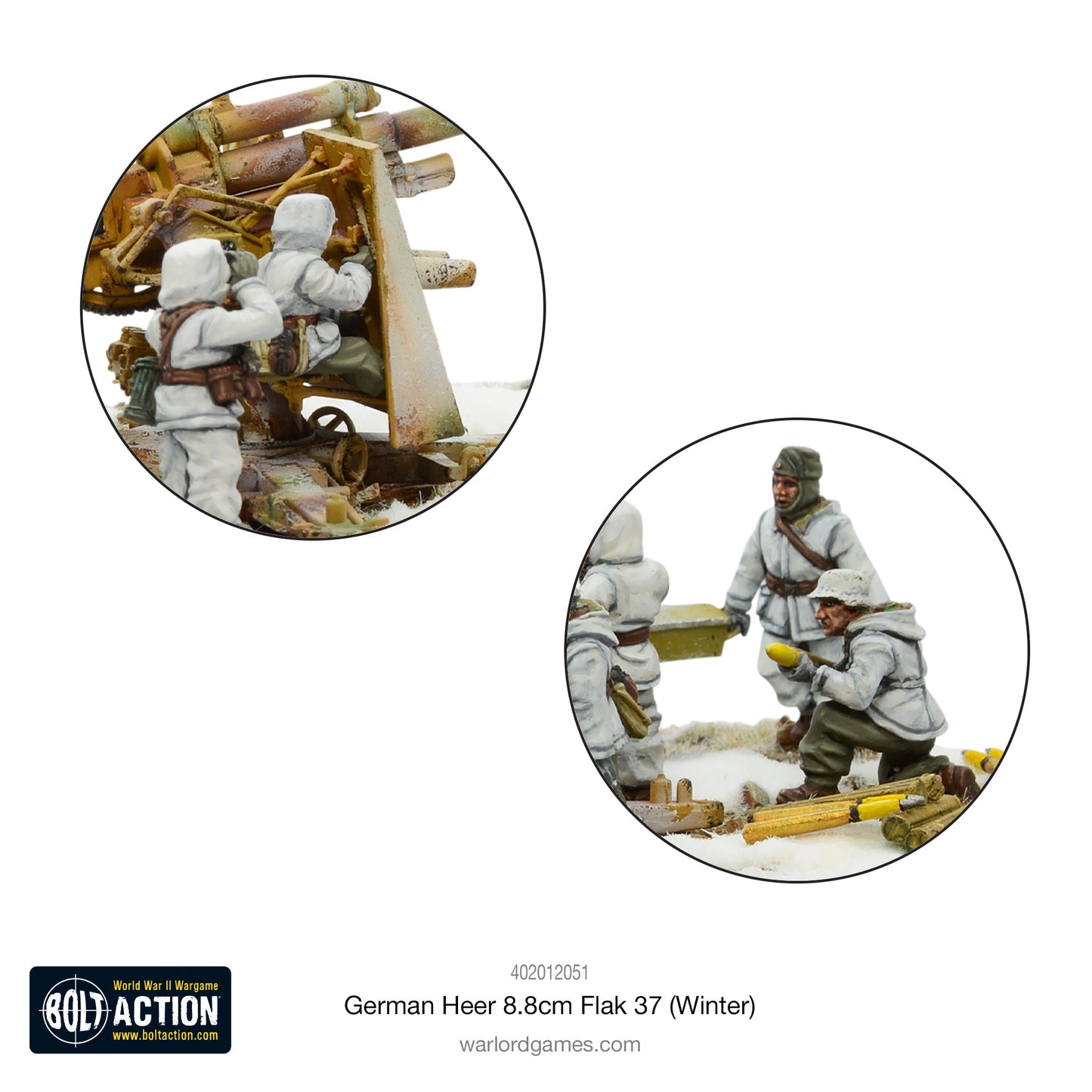 Bolt Action: German - German Heer 8.8cm Flak 37 (Winter)