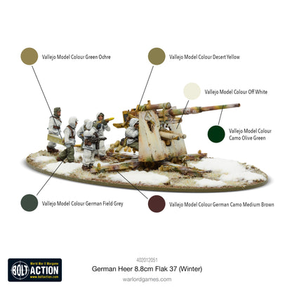 Bolt Action: German - German Heer 8.8cm Flak 37 (Winter)