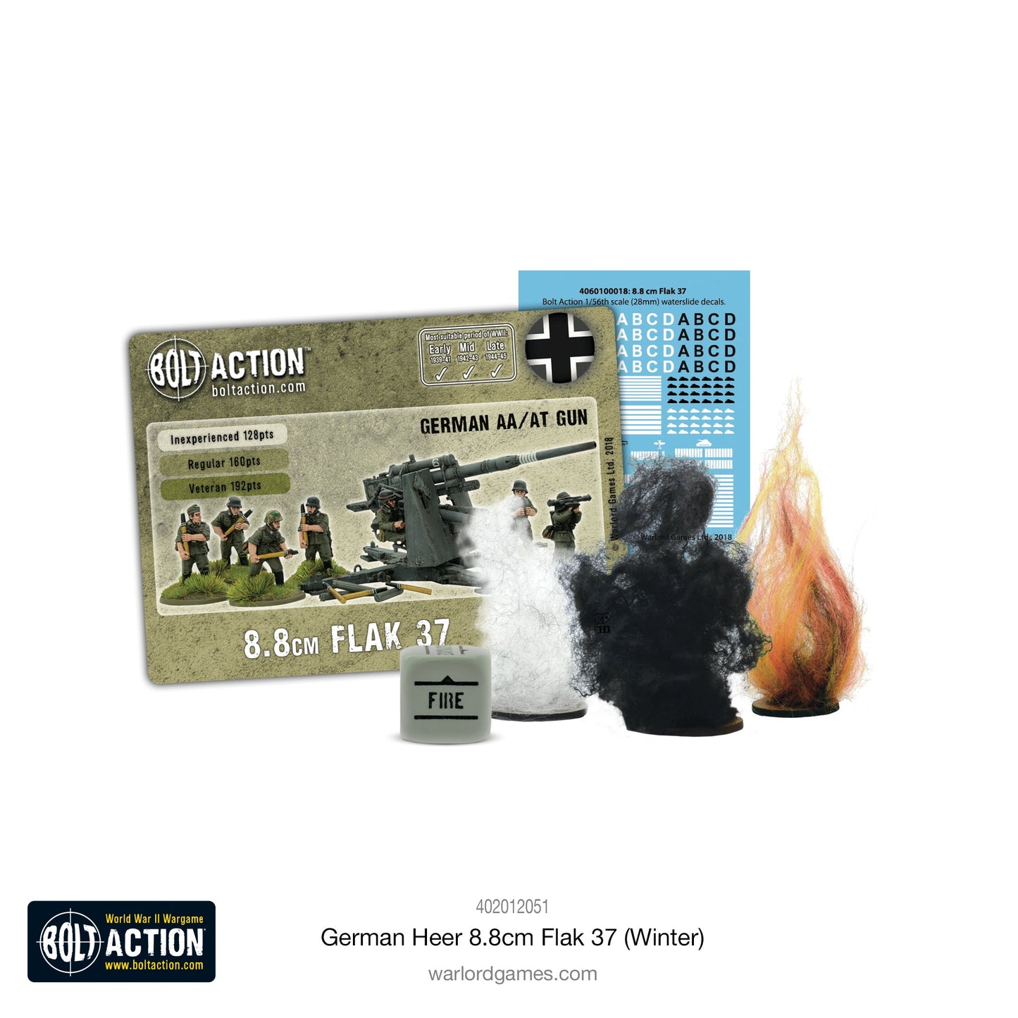 Bolt Action: German - German Heer 8.8cm Flak 37 (Winter)
