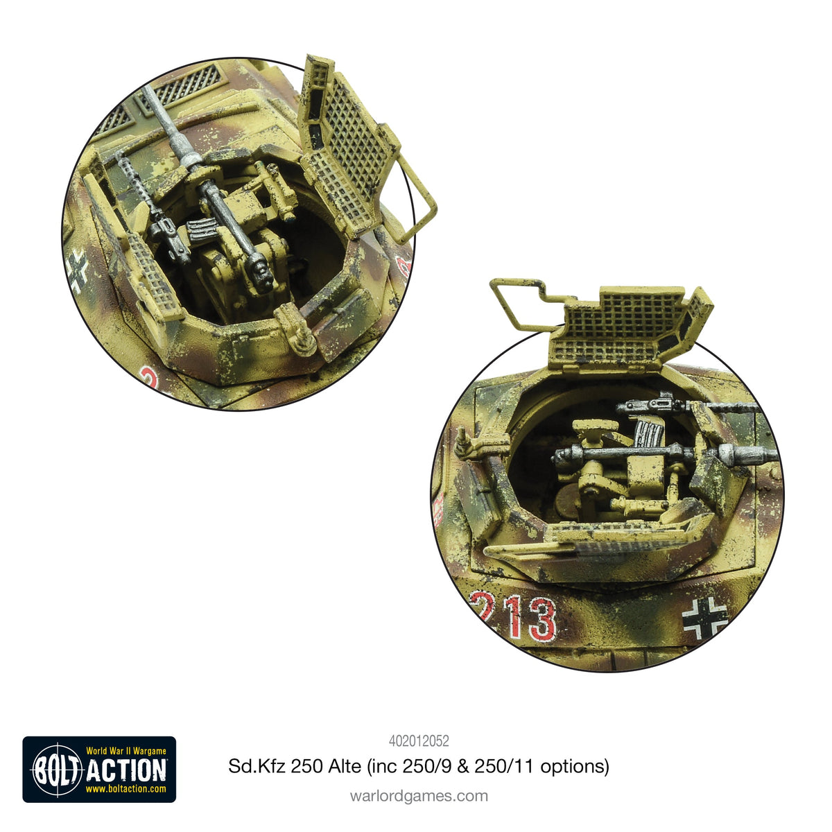 Bolt Action: German - Sd.Kfz 250 (Alte) Half-Track (Options For 250/1, 250/9 & 250/11 Variants)